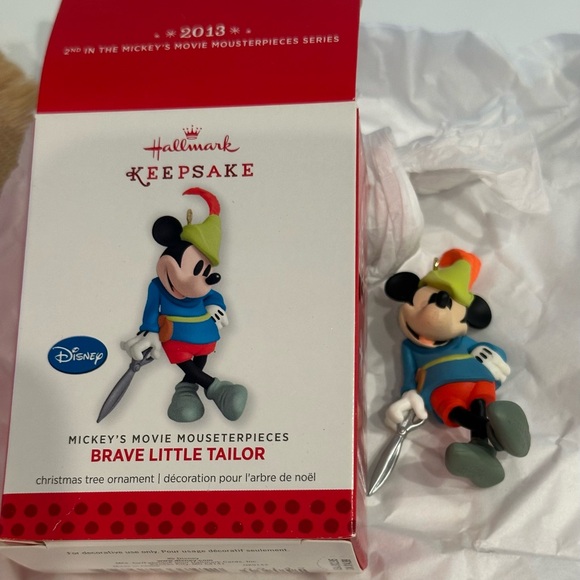 Hallmark Other - Hallmark Keepsake Mickey Mouse Brave Little Tailor Ornament - Red, Blue, Green